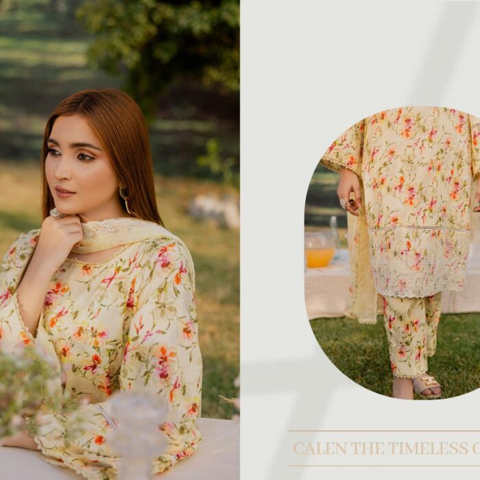 CALEN--THE TIMELESS COUTURE-SANAM SAEED LAWN COLLECTION